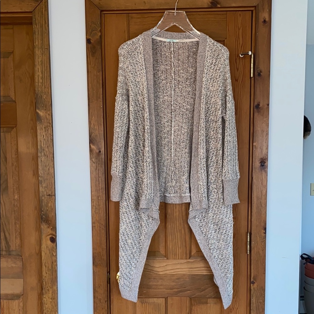 Kimchi Blue Urban Outfitters Oversized Gray and Oat Sweater Cardigan